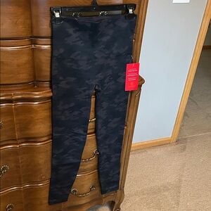 SPANX Black Camouflage Leggings